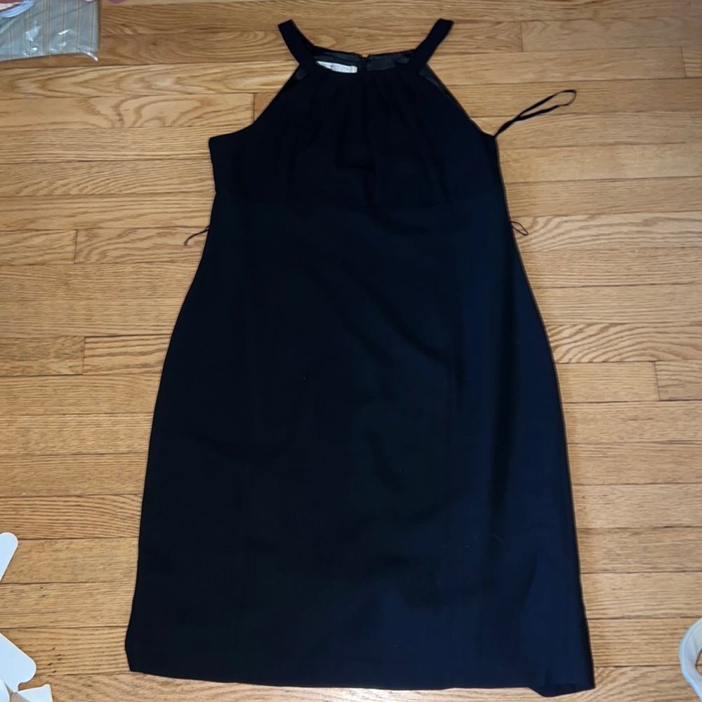 Evan Picone Black Mock Neck Dress